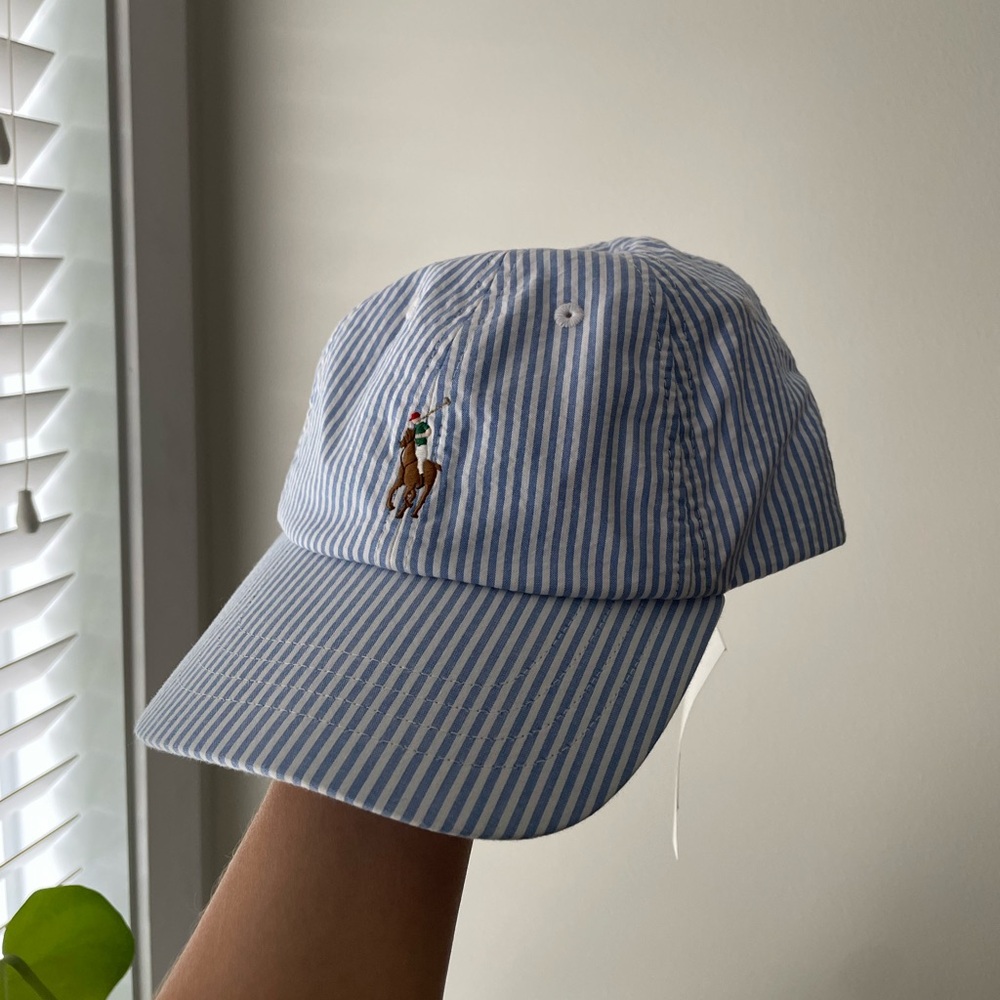 Polo Ralph Lauren seersucker ball cap